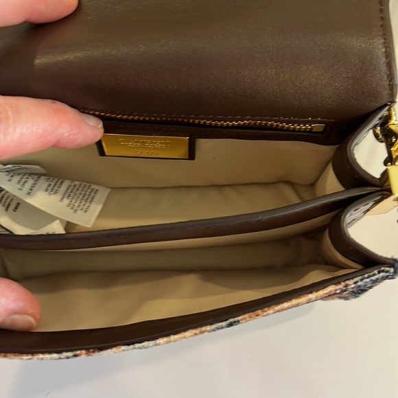 Lauren Ralph Lauren Crocodile Leather Cheetah Crossbody Handbag - Picture 6 of 8